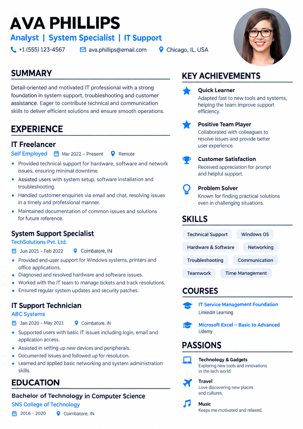 ATS CV Preview